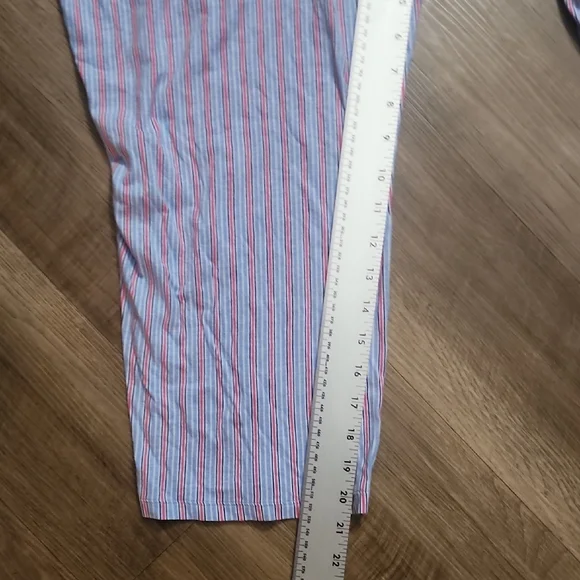 Lauren Ralph Lauren Black Label Striped Pajama Set Pink Blue RL Logo Lounge - Picture 12 of 17